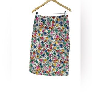 Oleg Cassini Floral Multicolor Skirt